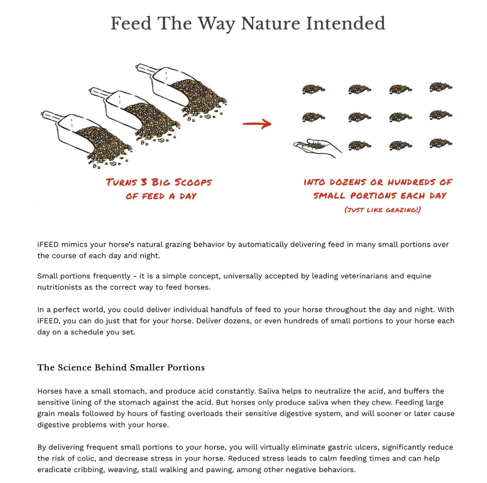 iFEED (2) Two Stall Starter Pack Automatic Horse/Livestock Feeder