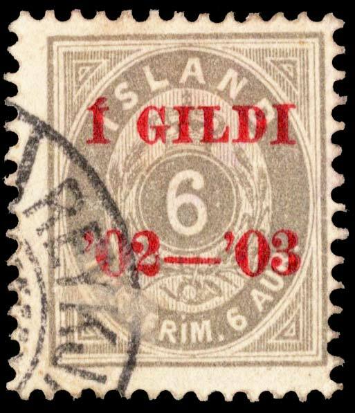 Iceland Scott 46 Used.