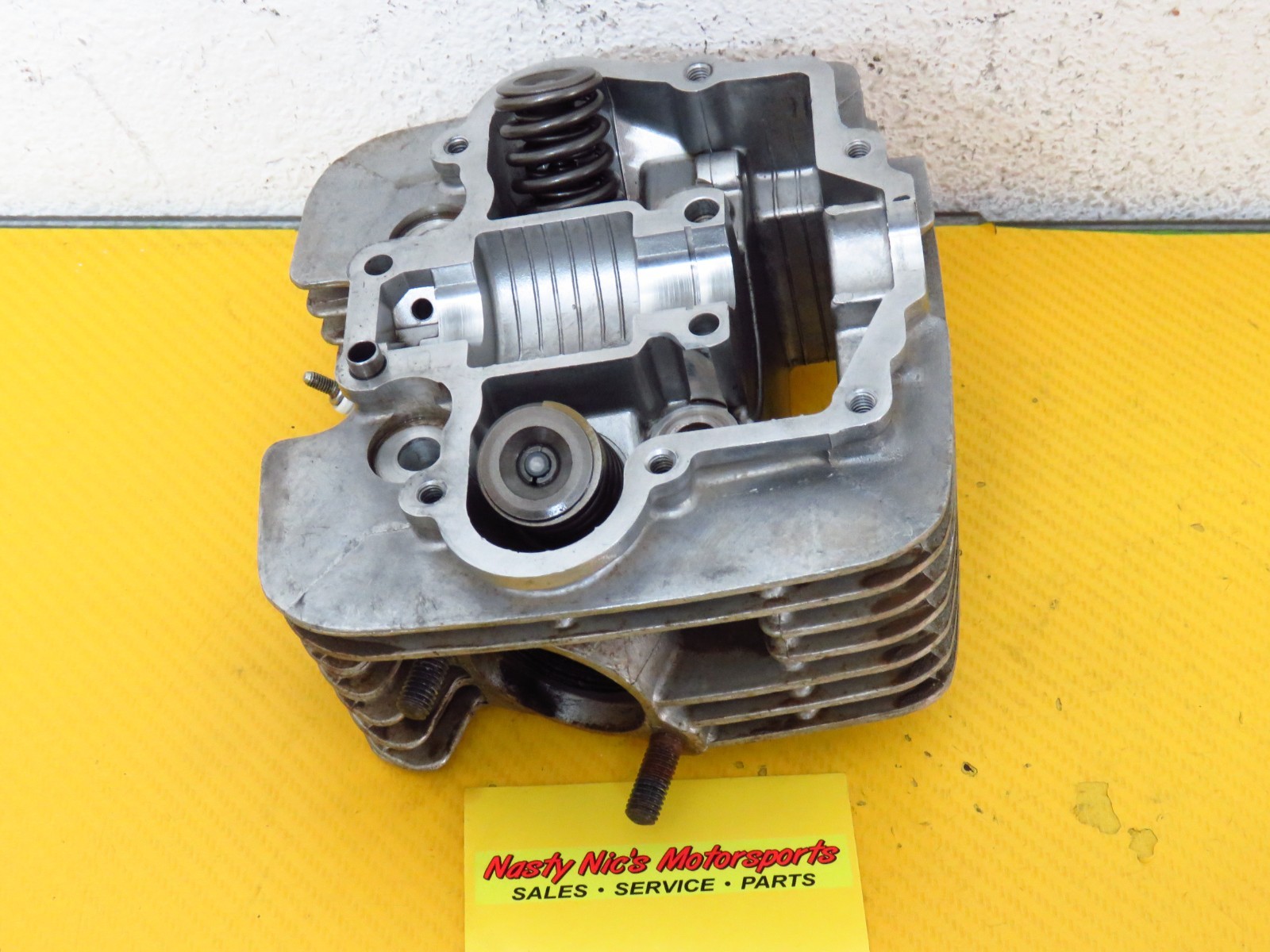 1983 SUZUKI LT125 OEM VALVE HEAD valves cylinder head GOOD SHAPE