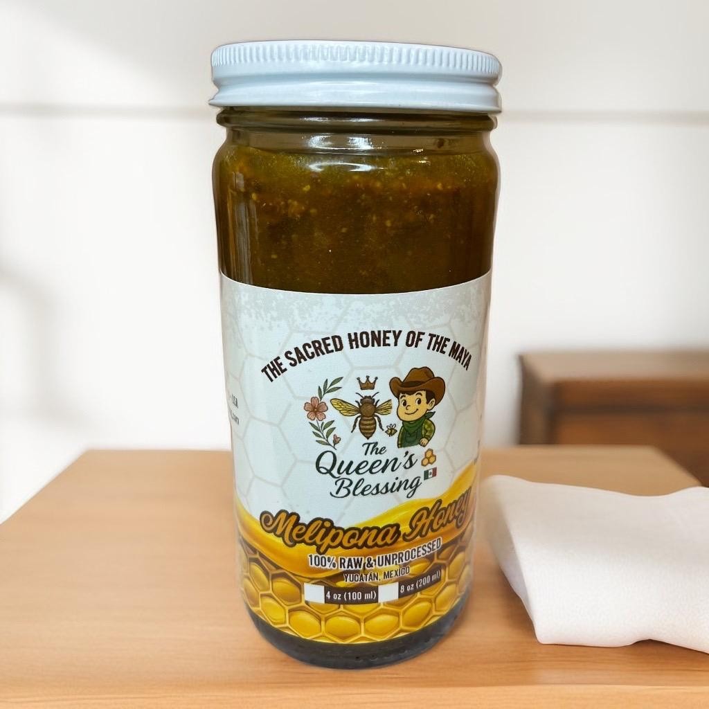 Melipona-Jimerito Honey with Bee Pollen: Mayan Harvested, Yucatán Mexico