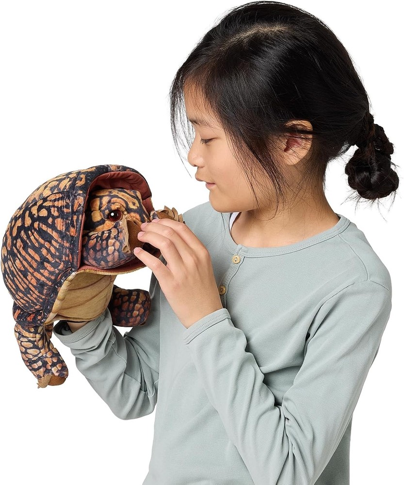 Folkmanis Box Turtle Hand Puppet, 13"