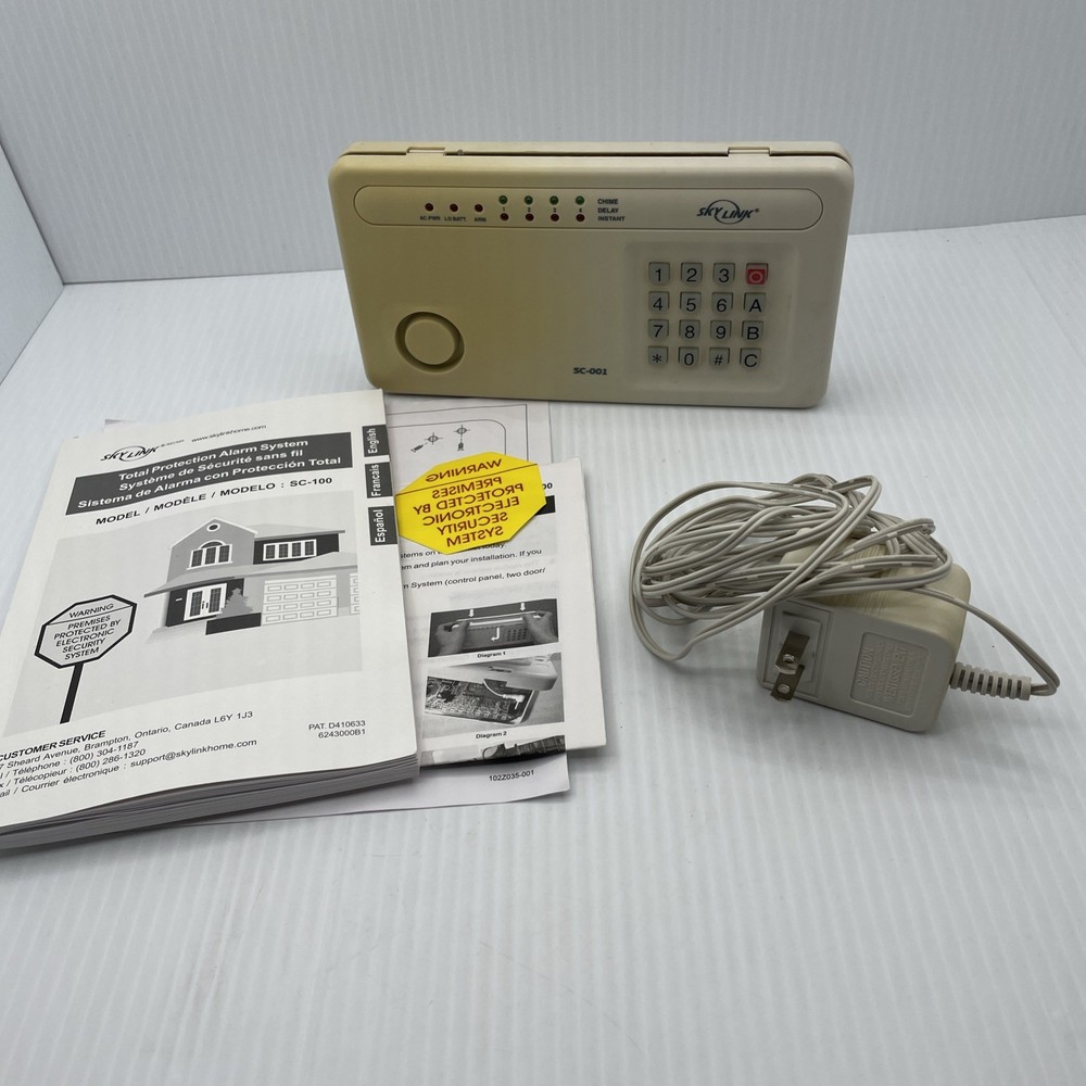 SKYLINK Wireless Alarm System Model SC-001 Panel Used