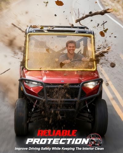 Full Front Windshield Compatible with Polaris Ranger XP 1000 Full Windshield