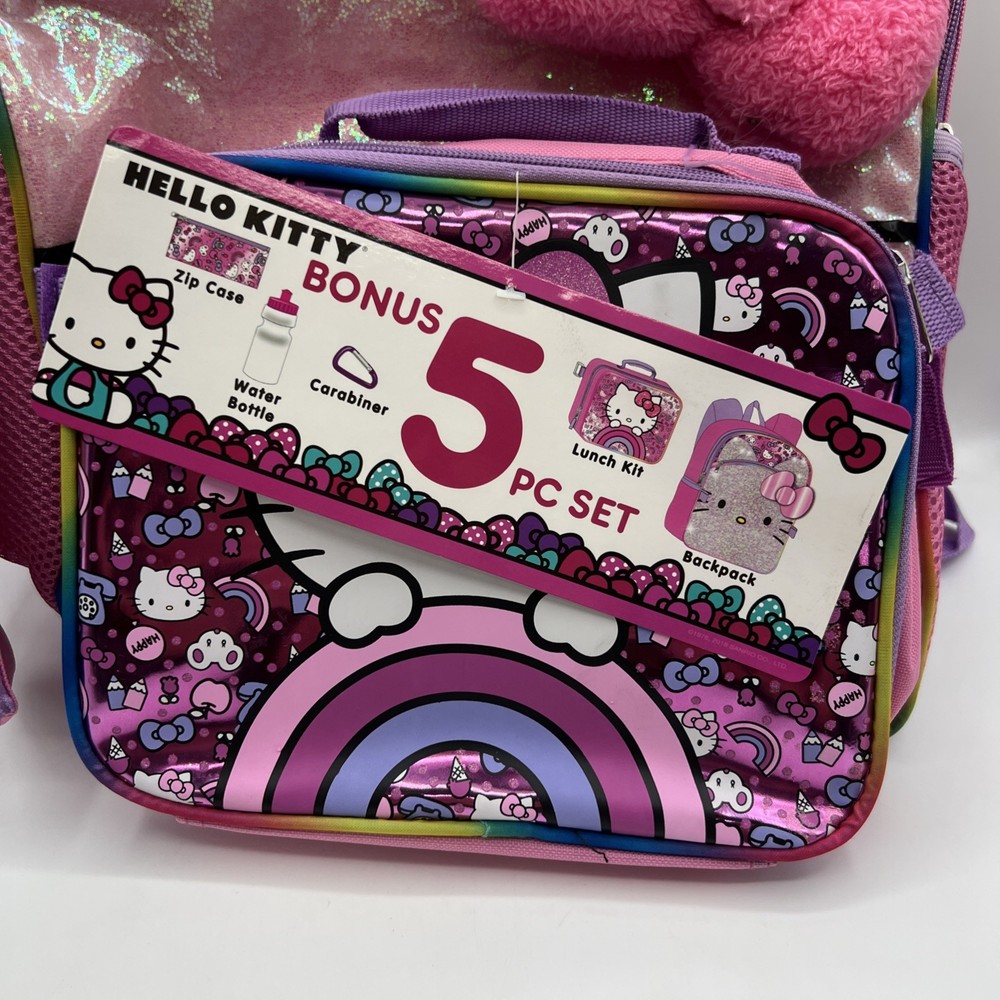 Hello Kitty Backpack 5 PC Set
