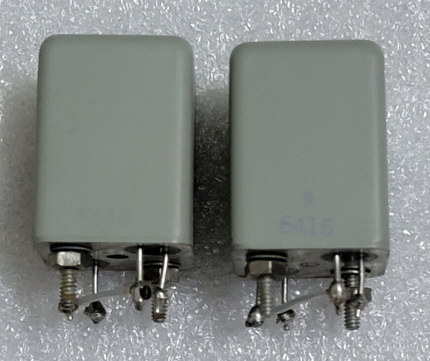 Pair of Vintage Sangamo Input Transformer Line Mic MC Phono 1:18 Potted Oil Fill