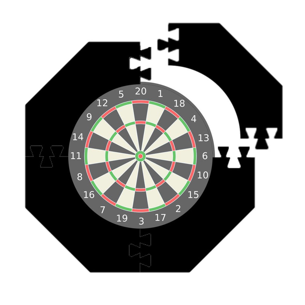 EVA Board Backboard Octagonal Wall Protector Dartboard Surround DS