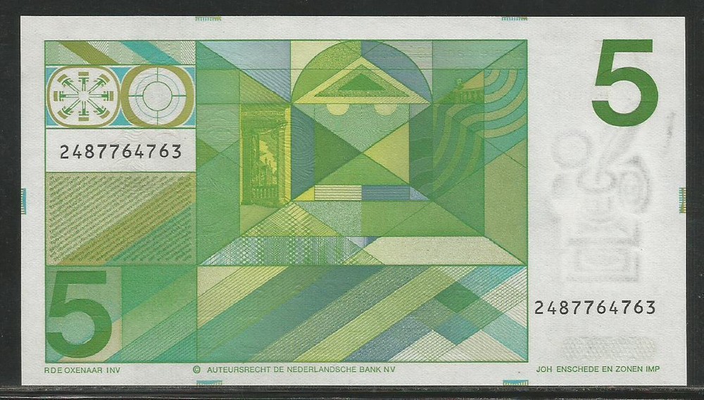 Netherlands P-95 5 Gulden 1973 Unc