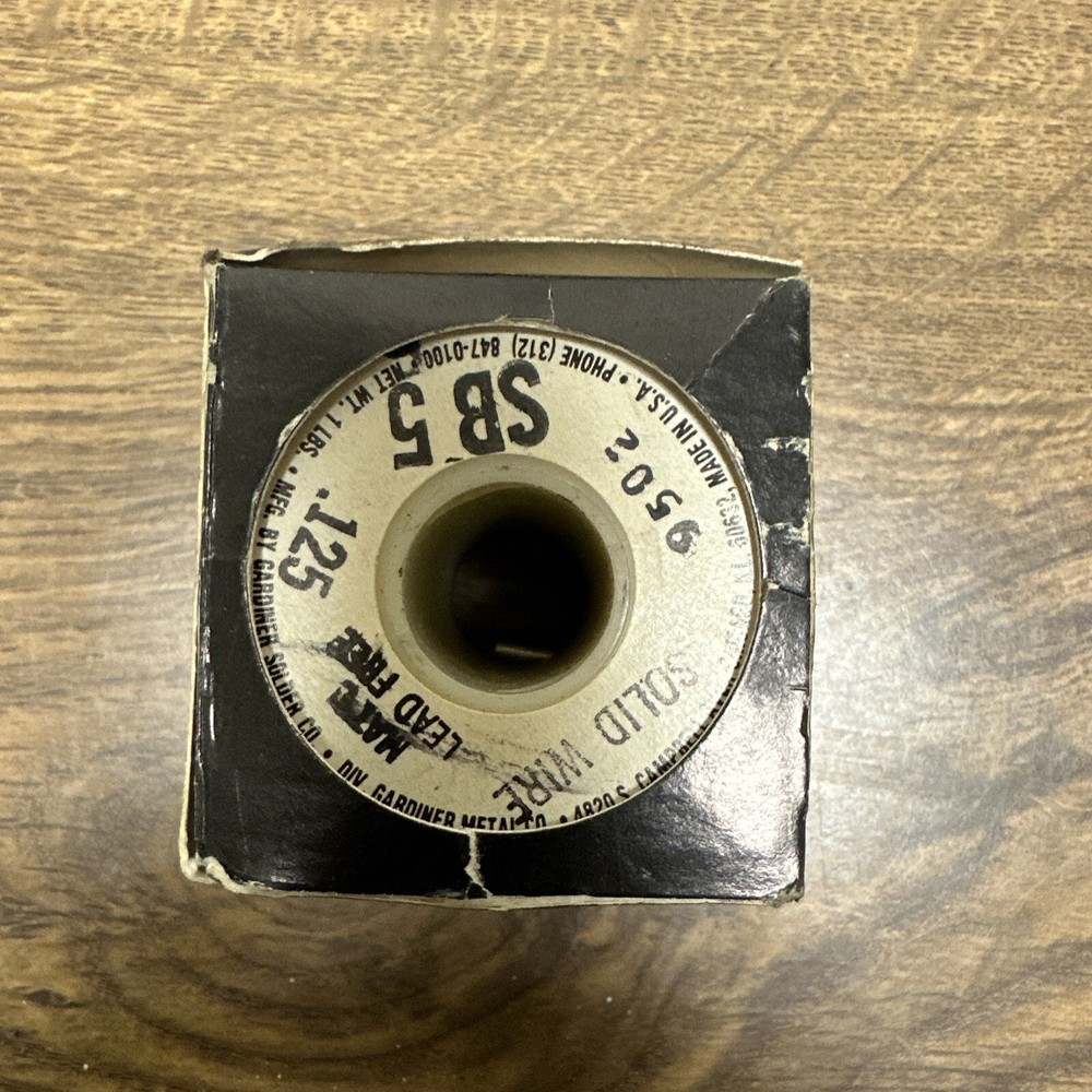 Gardiner,SB 5,.125 Solid Core Solder