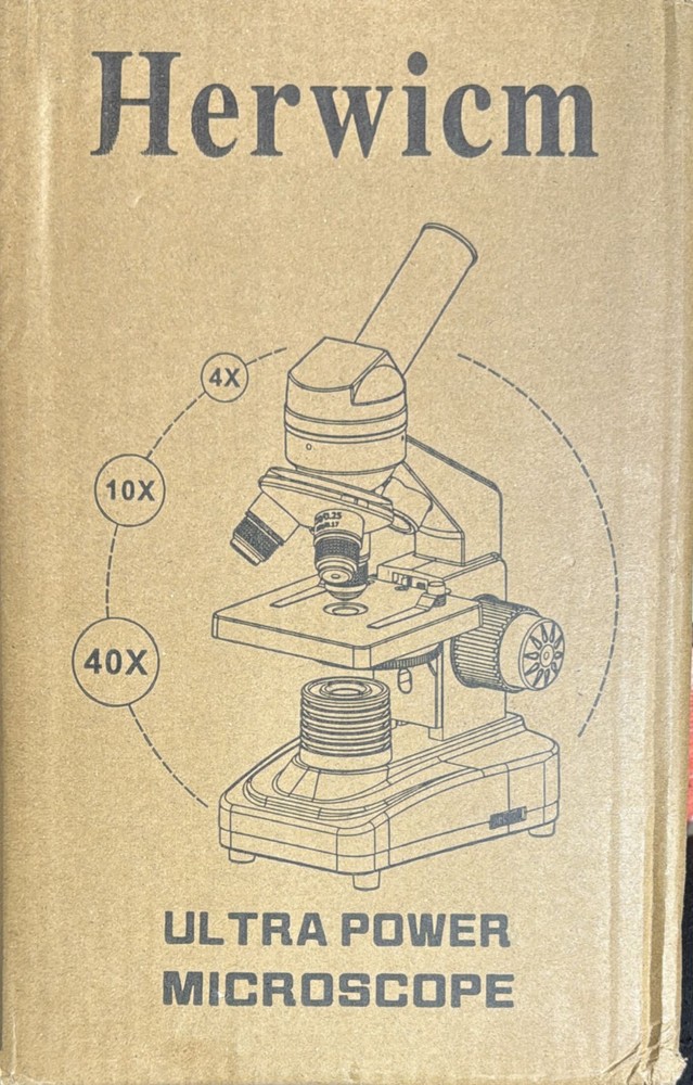 Microscope,40X-2000X Microscope with Phone Adapter & Slides Set,Suitable for...