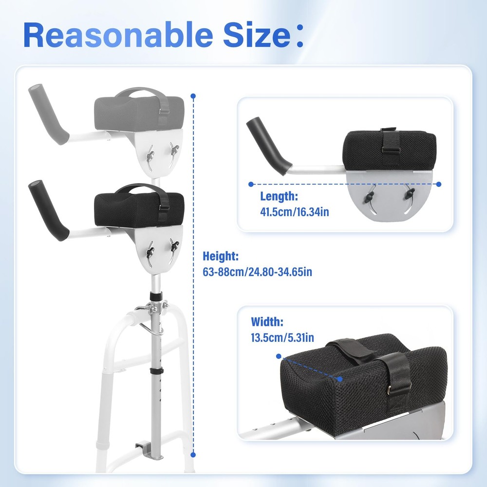 Walker Platform Attachment with Adjustable Padded Cuff - Walker Platform Acce...