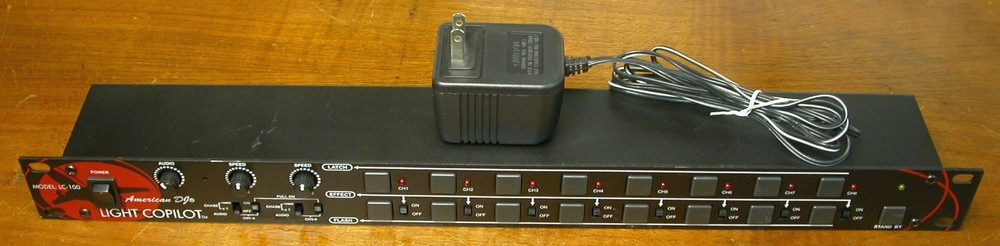 American DJ Light Copilot LC-100 Light Controller Audio/Chasing 8 Channels