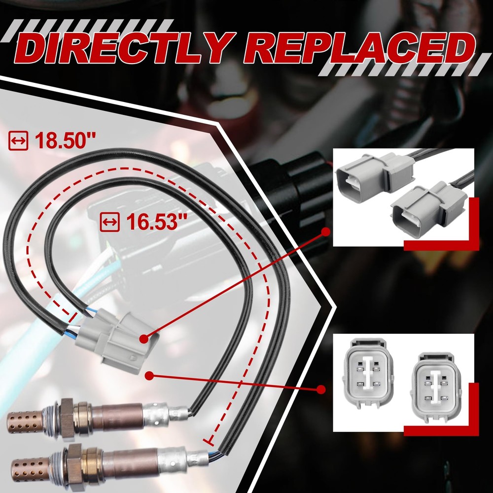 UNITHUB Oxygen Sensor Upstream + Downstream 2344011 2344098 Compatible for...