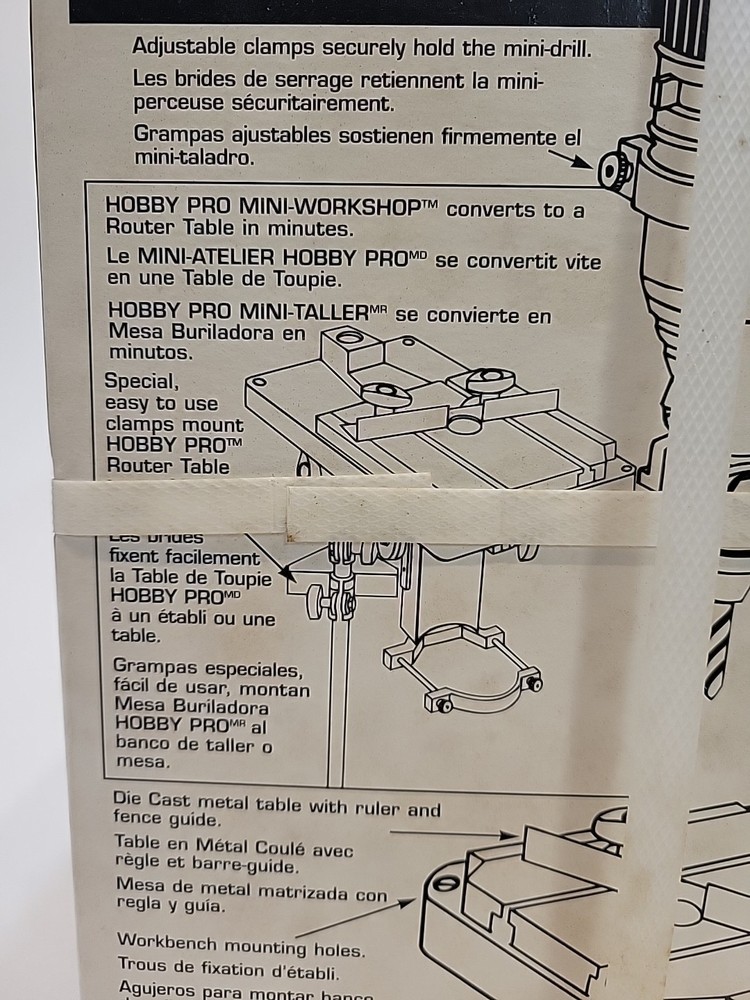 Mini H PRO BBY Drill Press Router Table Workshop Atelier Taller