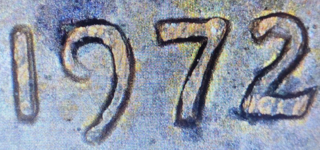 1972 Lincoln Cent Off Center and Double Die on "197" Errors