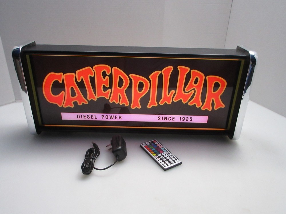Caterpillar Worm Diesel Pow LED Display lighted sign lightbox Wall hanging Light