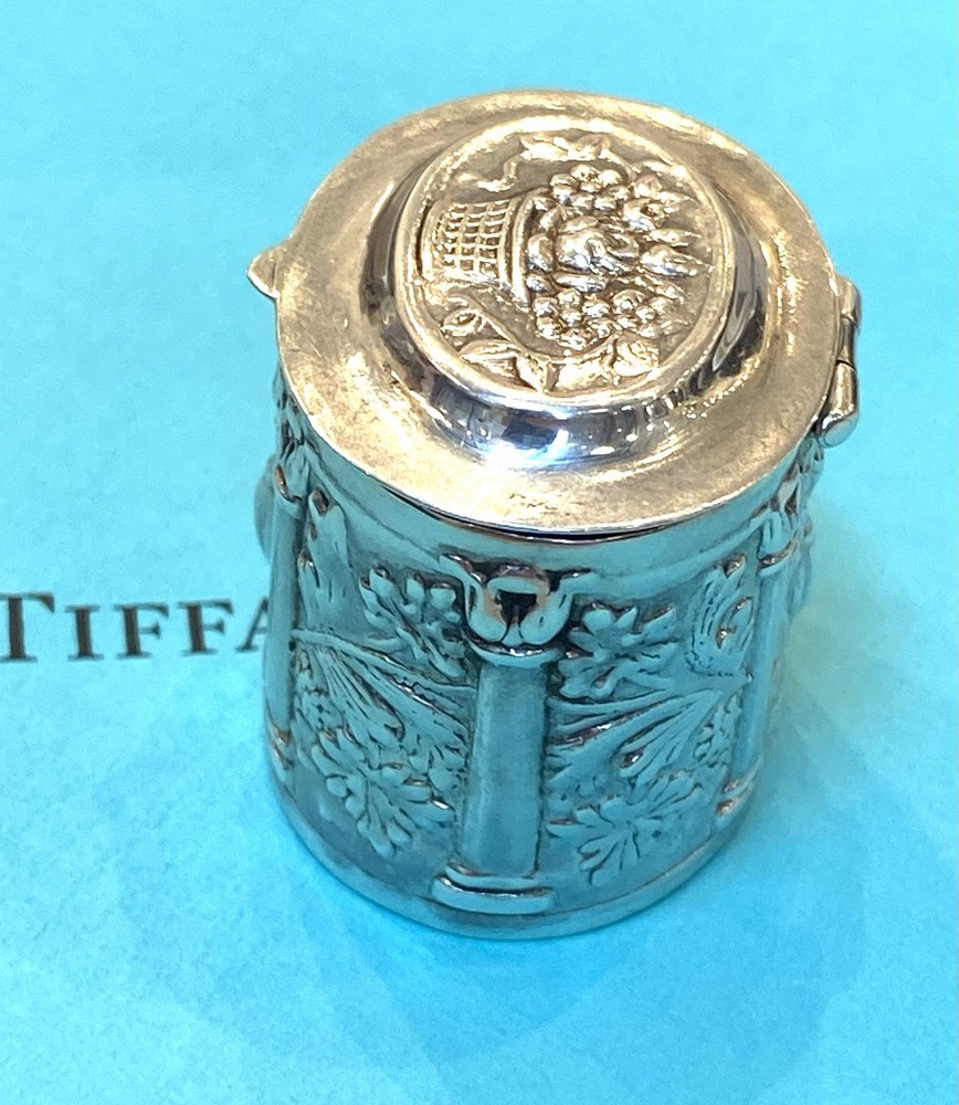 Tiffany&co Sterling Silver Pillbox