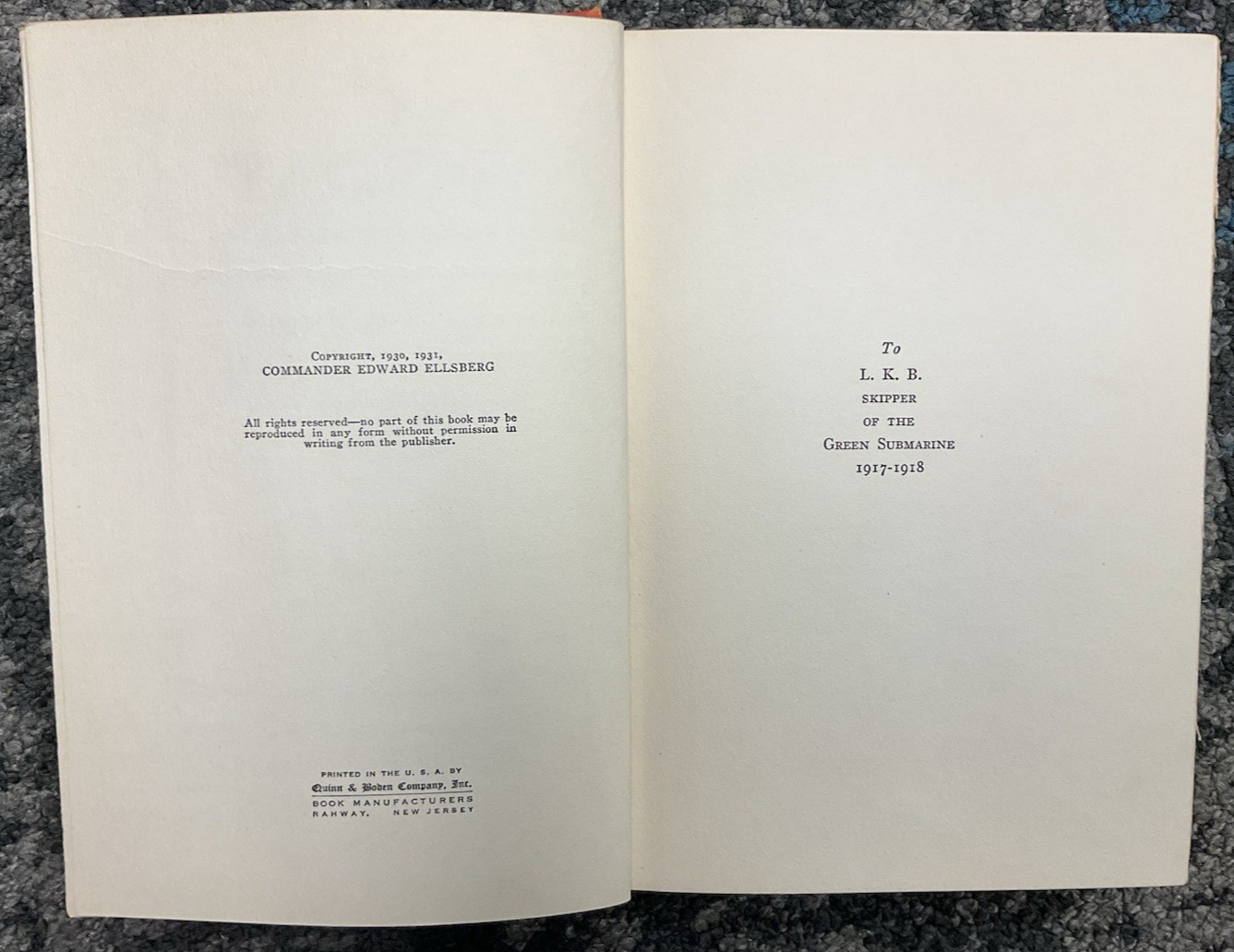 Pigboats by Commander Edward Ellsberg