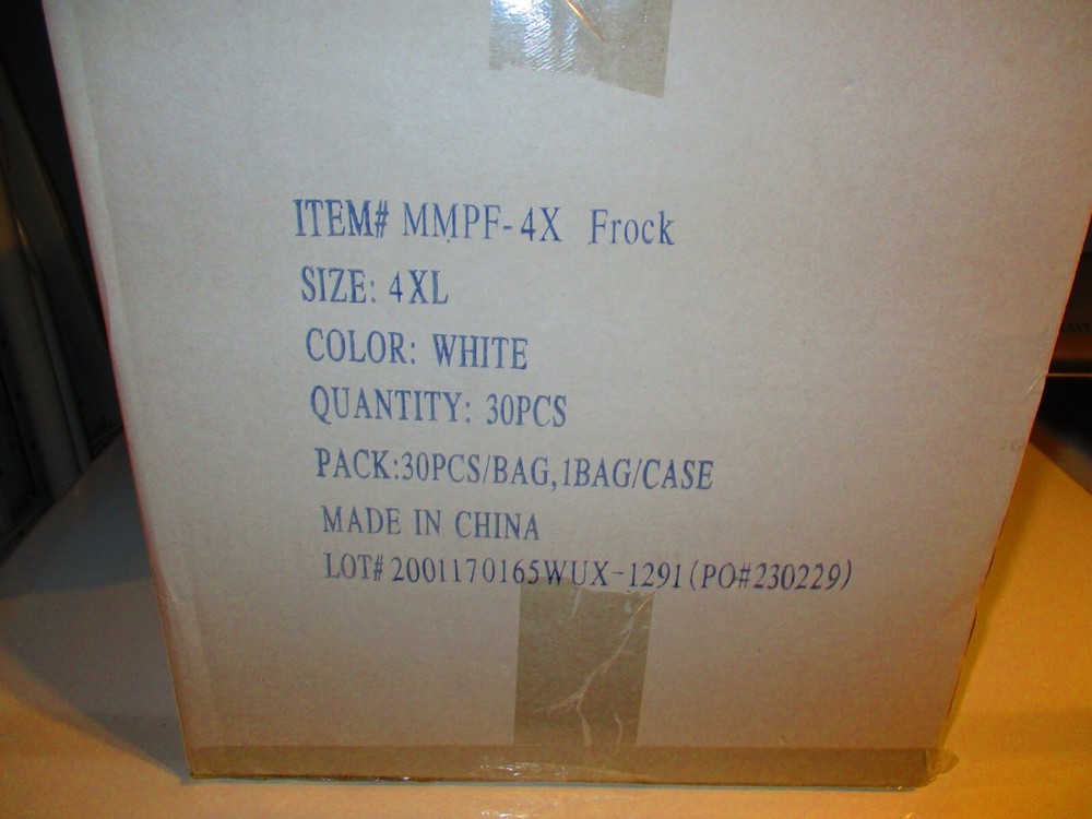 Disposable Lab Coats 4XL