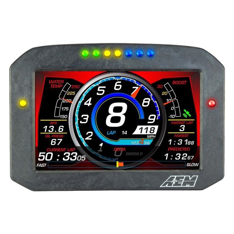 AEM Performance Electronics CD-7 Flat Panel Dash Monitor w Data Logging