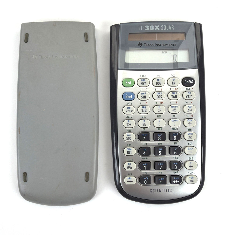 Texas Instruments TI-36X Solar Scientific Calculator Tested Working