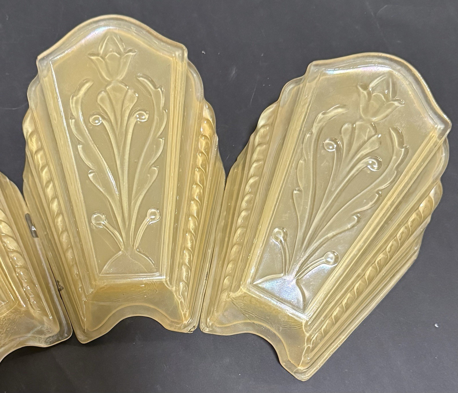 Art Deco Virden Berkely Slip Shades Total of 3 Available