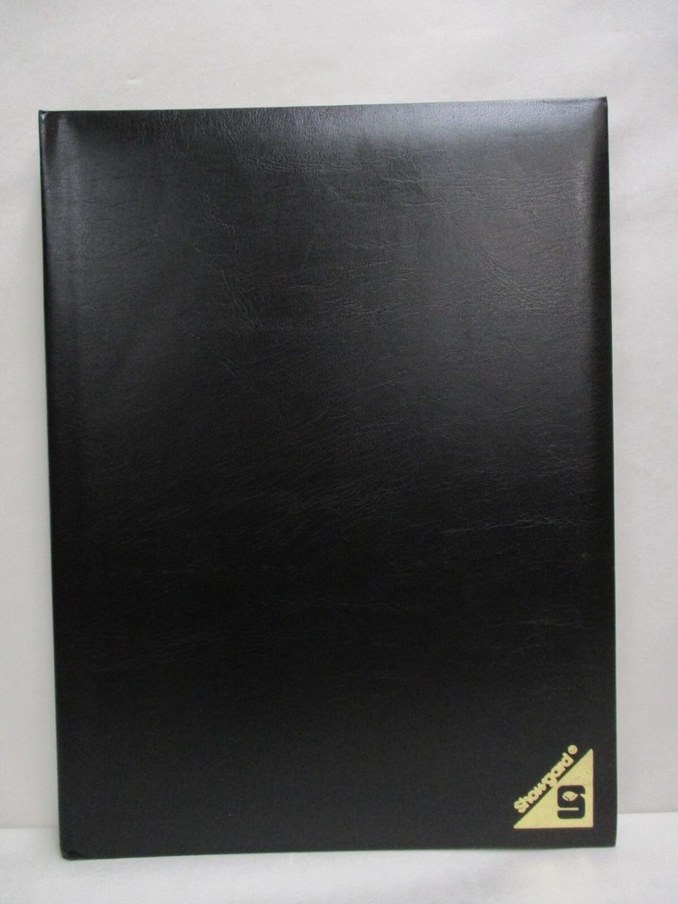 Showgard Laser Stamp Stock Book #2C12 24 Black Pages with Clear Interleaves