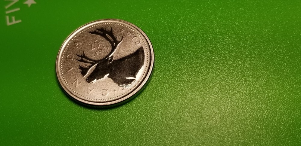 2010 Canada 25 Cent Specimen Gem Coin.