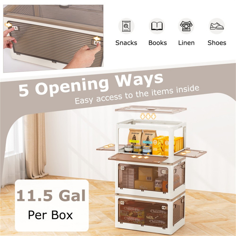 3-Pack Stackable Storage Bins 20 " X 14.5 " X 12 "