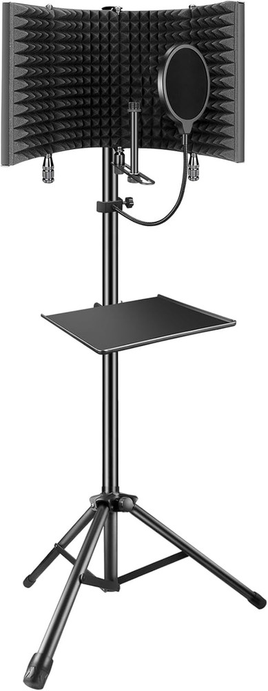 Professional Studio Recording Microphone Isolation Shield, Pop Filter,High De...