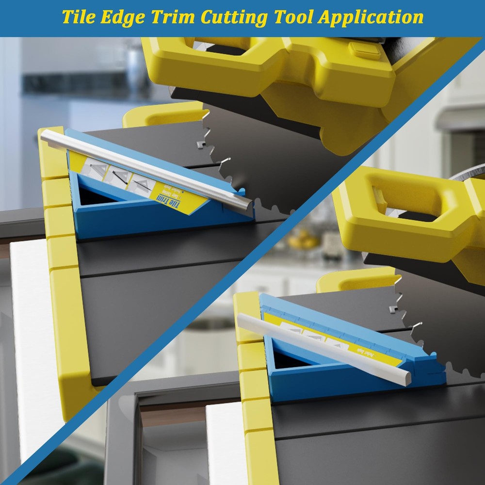 Tile Tool, Edge Trim Cutting Tool for Installation, Precise 45-Degree...