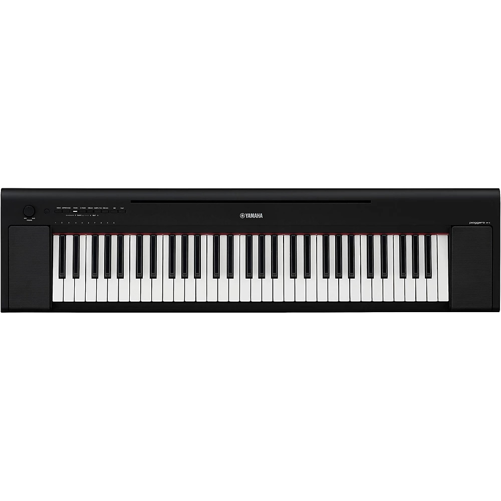 Yamaha Piaggero NP-15 61-Key Portable Keyboard Essentials Bundle Black