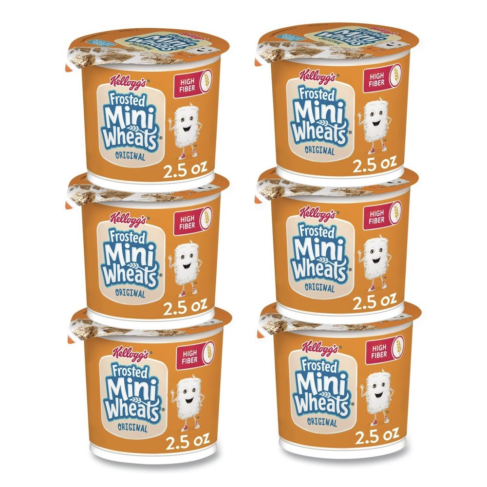 Kellogg's 42799 Single-Serve Frosted Mini Wheats Breakfast Cereal (6/BX) New