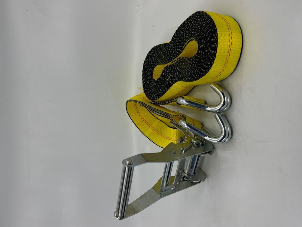 2"X30' Short Handle Ratchet Strap with J-Hooks 2 Pack