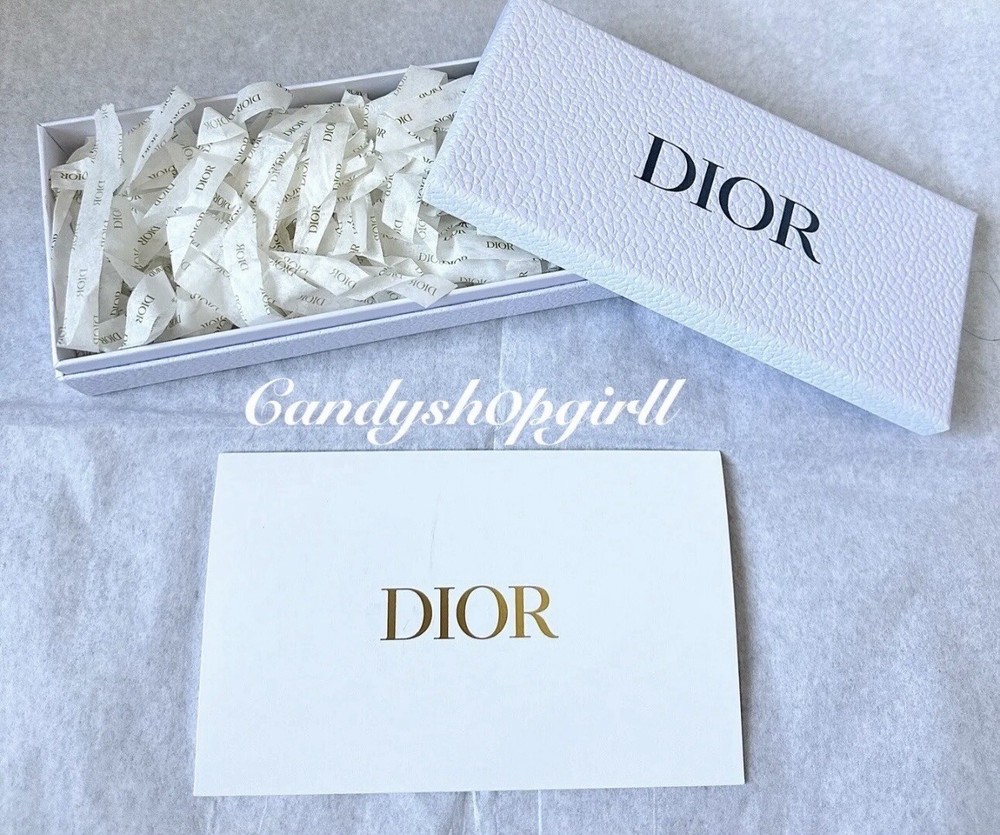 NEW DIOR White Gift Box & Envelope