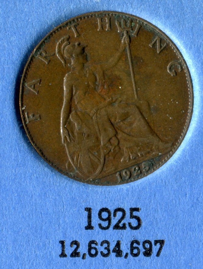 Foreign Coin - Great Britain - One Farthing 1925