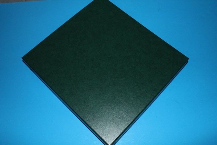 Dustcase GREEN empty for stamp binder (Lindner??) BlueLakeStamps Nice Useful