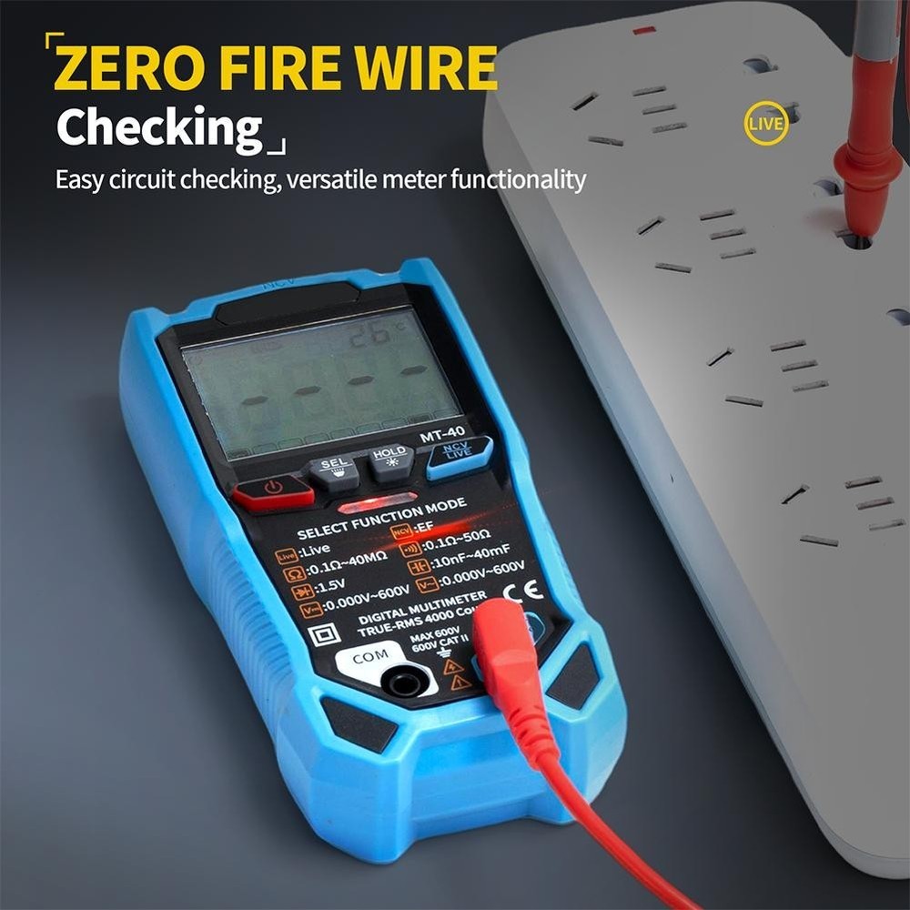 Digital MT40 Multimeter with Fast Sampling Rate and Backlight Functionality