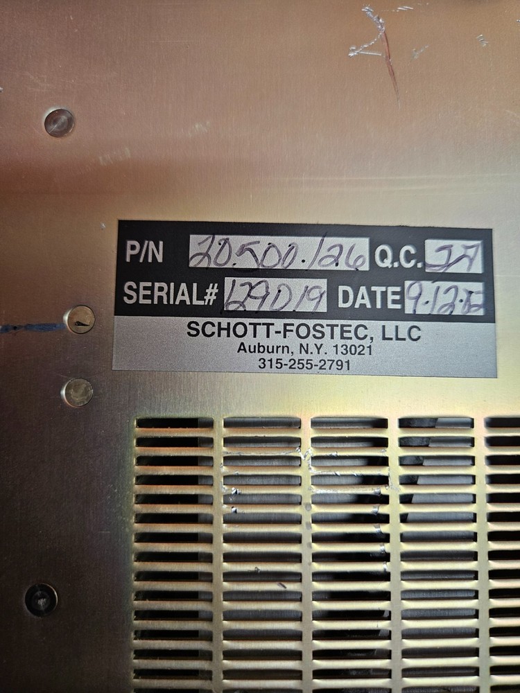 Schott-Fostec Fiber Optic Light Source Microscope Illuminator 150W