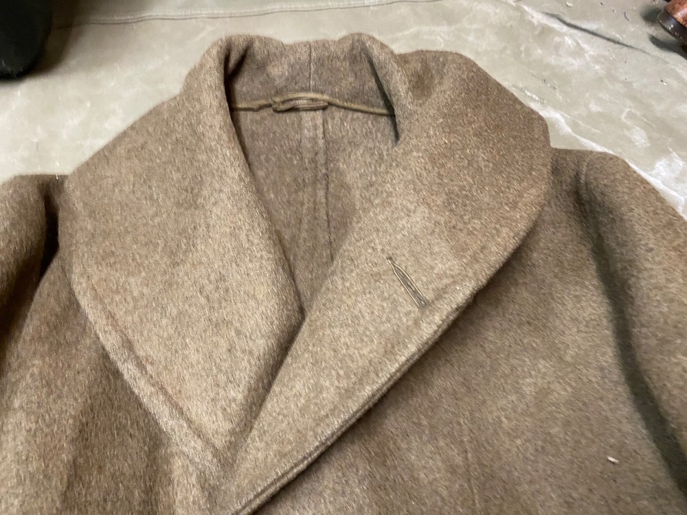 ORIGINAL WWII US ARMY WINTER M1938 "CUT DOWN" OVERCOAT JEEP JACKET- LARGE 44R
