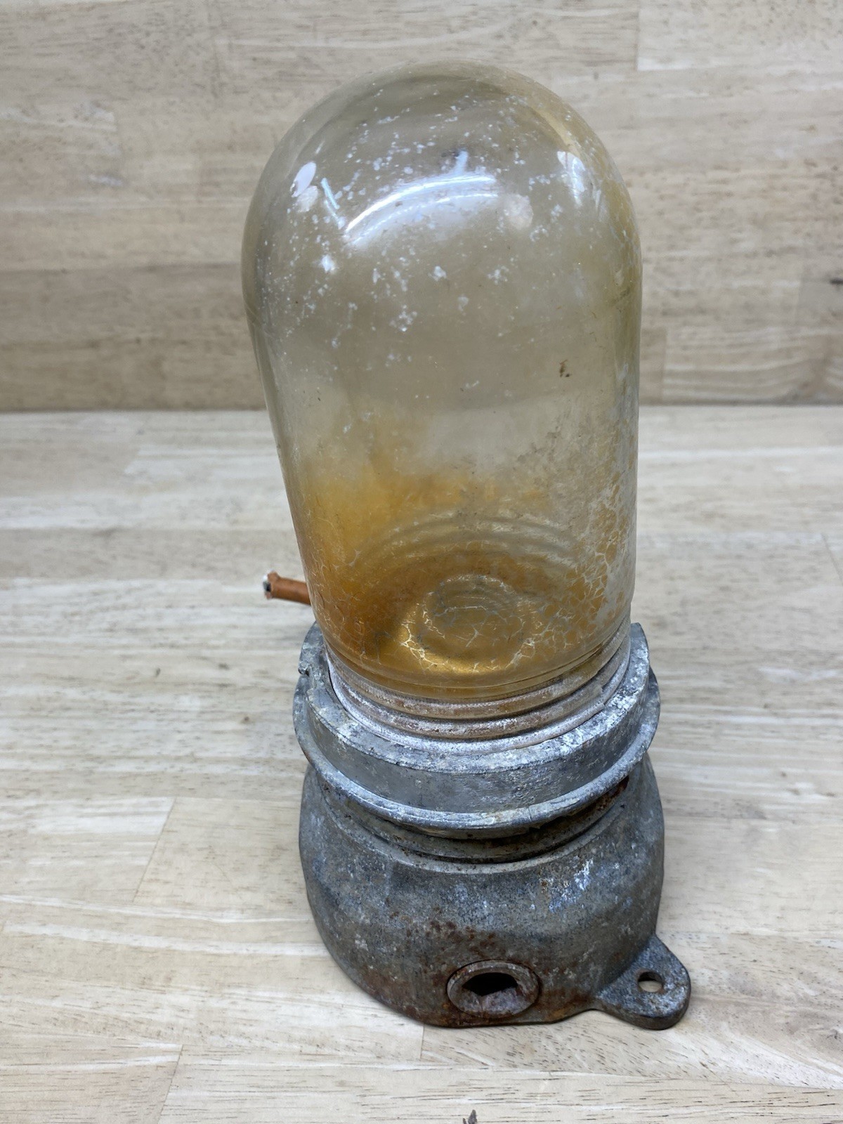 APPLETON EXPLOSION PROOF Glass industrial Light fixture Antique