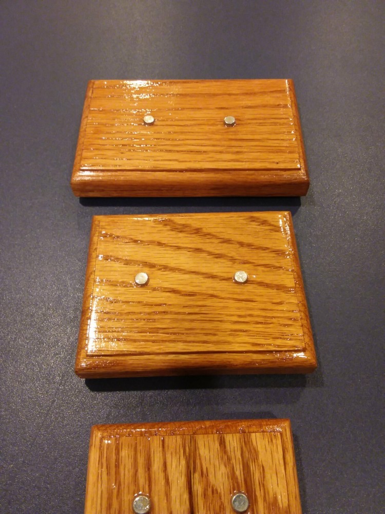 Knife Display Stand, red oak. (3-stands)