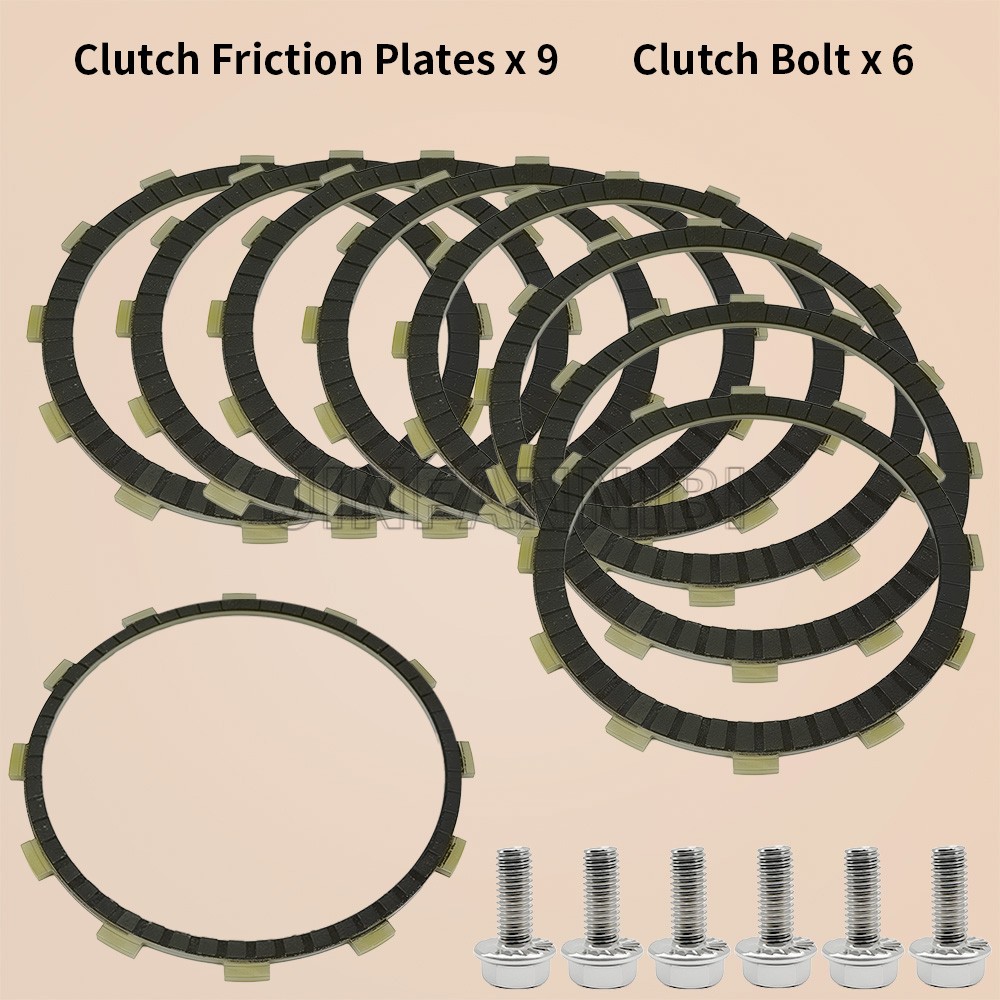 Clutch Friction Plates for Harley Softail Fat Boy Dyna FXDL Electra Street Glide