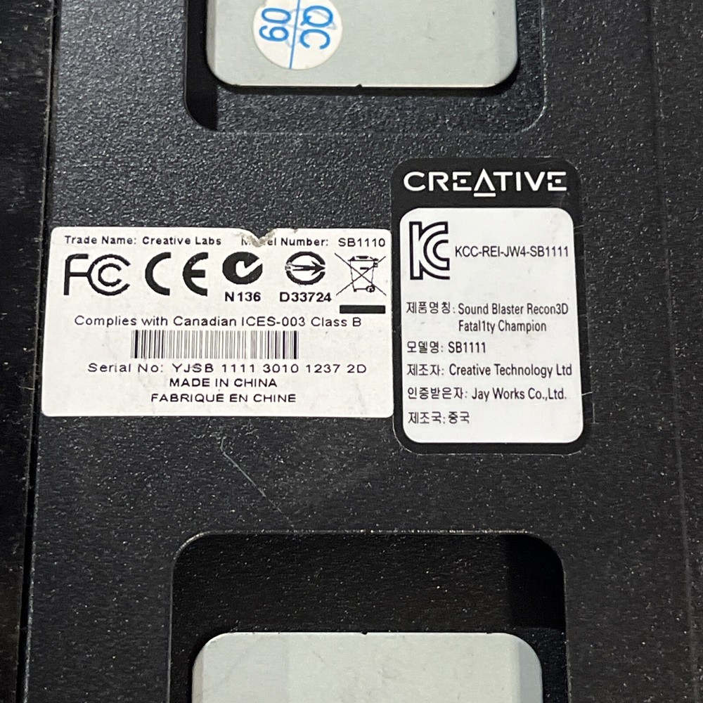 CREATIVE SOUND BLASTER FATAL1TY