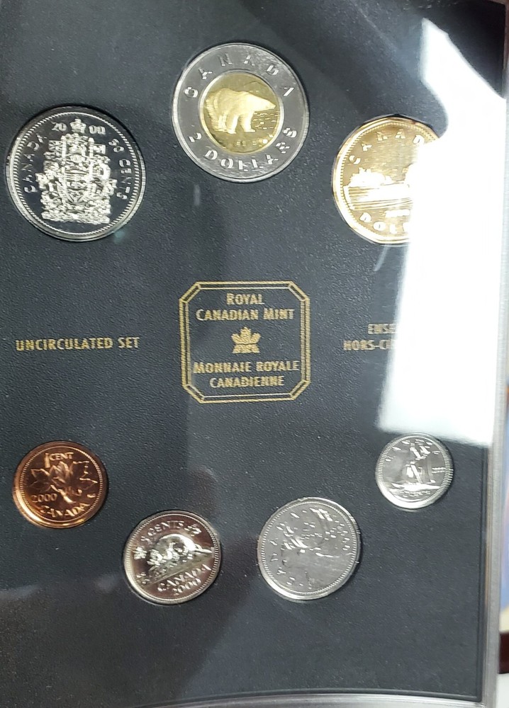 2000 OH! Canada Specimen Set 7 Coins Cent to Two Dollar Mint Set. Uncirculated
