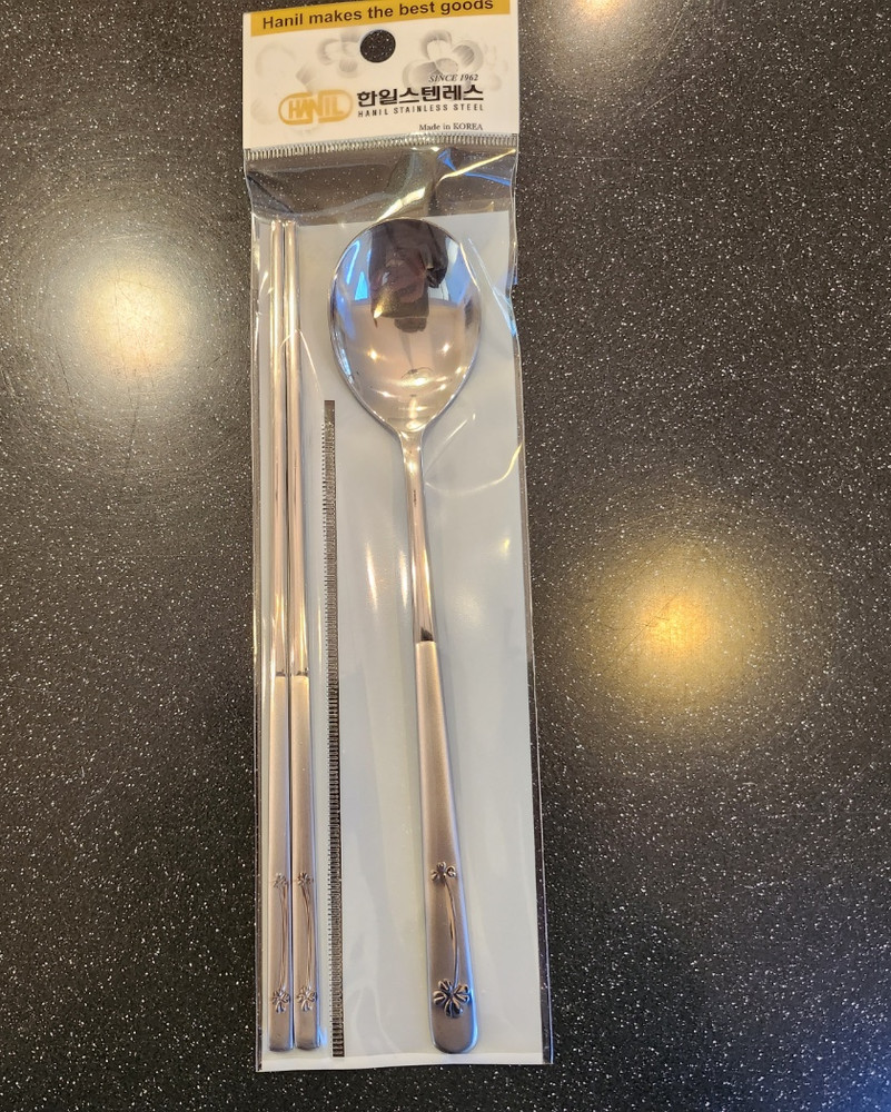 Spoon Chopstick set Dinnerware Set Korean silverware stainless