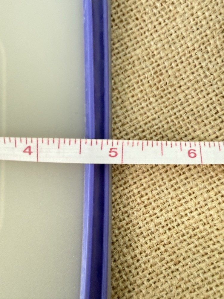 Tupperware Purple/White Lid Rectangle 5781-B-1