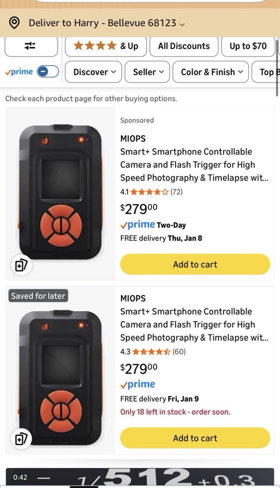 MIOPS Smart+ Camera & Flash Trigger Smartphone Controllable High Speed