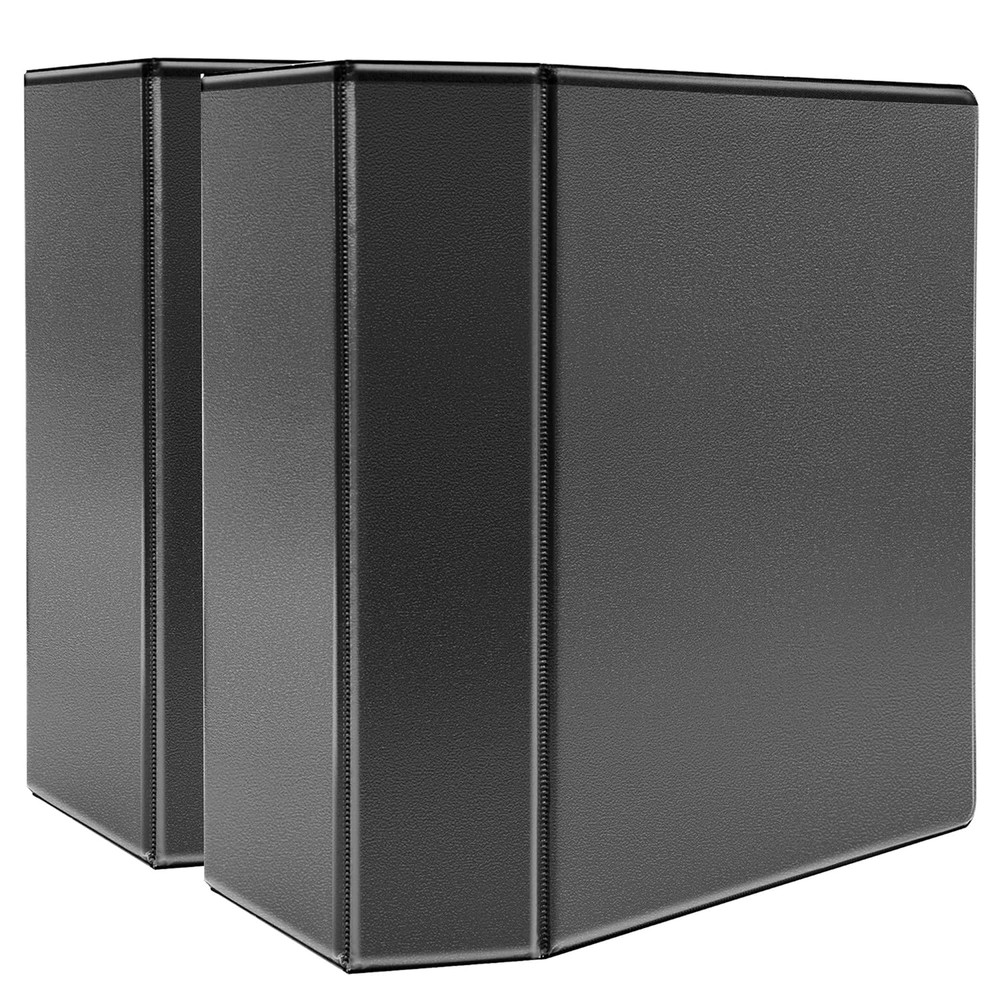 5 Inch Heavy Duty D-Ring 3 Ring Binder, Customizable View Cover, Extra Durable,