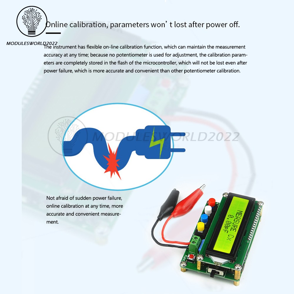 Digital LC100-A LCD High Precision Inductance Capacitance L/C Meter Tester