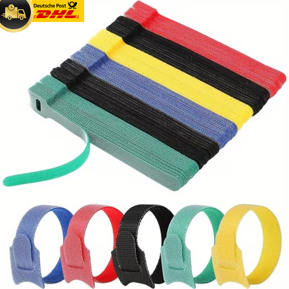 Hook and Loop Cable Ties 15cm Reusable Cable Organiser Hook and Loop Cable Management